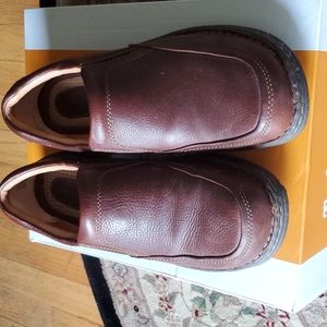 Men's Born brown leather slip-on shoes, 11 1/2 M